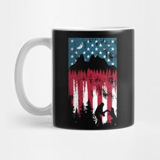 Dog in the woods Mug